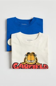 Reserved - T-shirt Garfield confezione da 2 - кремовий - 871IX-01X