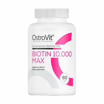 Биотин OstroVit Biotin 10.000 Max, 60 таблеток Биотин OstroVit Biotin 10.000 Max, 60 таблеток