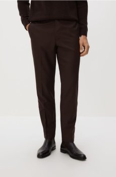 Reserved - Костюмні штани з додаванням вовни - коричневий - 465GQ-88X