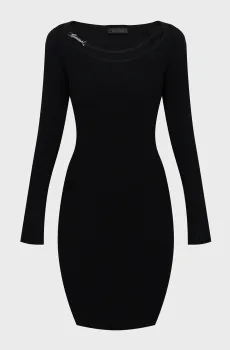 Женское черное платье Черный XS Guess W6YK33.Z0968;JBLK