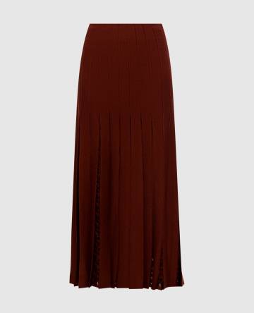 Коричневая юбка Debutante из шерсти