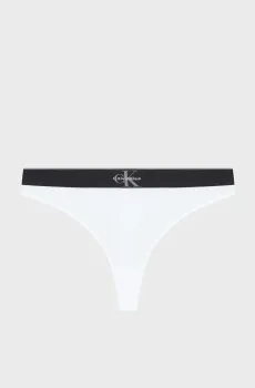 Женские белые трусики THONG Белый M Calvin Klein LV00QF8813
