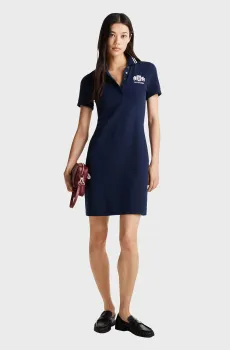 Женское темно-синее платье VARSITY GRAPHIC Синий S Tommy Hilfiger WW0WW43841