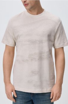 Reserved - Структурована футболка regular - теплий оливковий - 300FP-19X