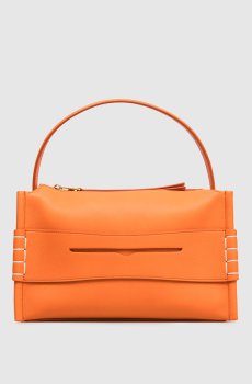 Оранжевая кожаная сумка Loafer