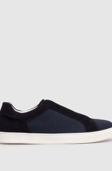 Синие комбинированные кроссовки