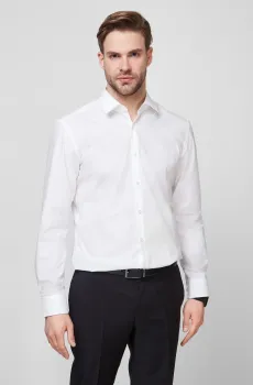 Мужская белая рубашка Белый 40 HUGO 50289499;199