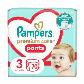 Подгузники-трусики Pampers Premium Care Pants размер 3 (6-11 кг), 70 шт Подгузники-трусики Pampers Premium Care Pants размер 3 (6-11 кг), 70 шт