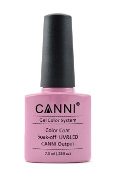 Уценка! Гель-лак для ногтей Canni Gel Color System Color Coat Soak-off UV&LED 066 Бледно-пурпурный, 7.3 мл