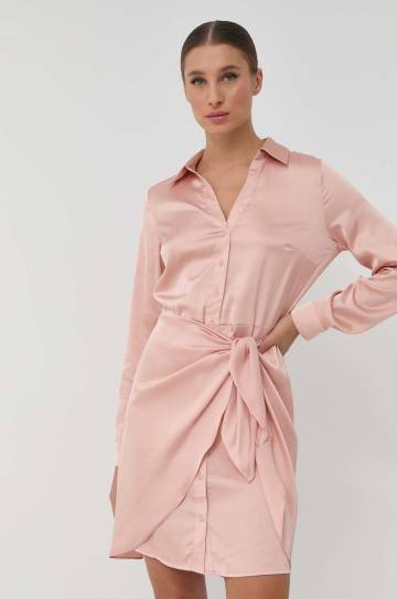 Платье Guess цвет оранжевый mini прямая Платье Guess цвет оранжевый mini прямая