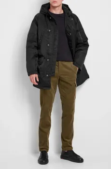 Мужская черная пуховая парка Черный L Theory N0877411