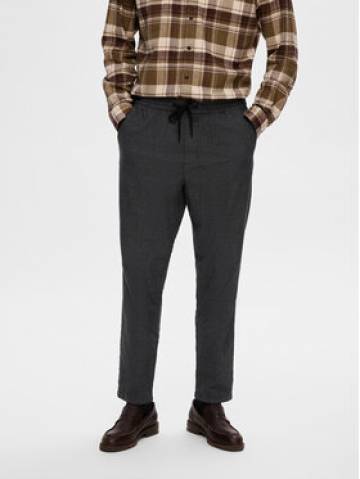 Selected Homme Штани з тканини 16090956 Сірий Slim Tapered Fit Selected Homme Штани з тканини 16090956 Сірий Slim Tapered Fit