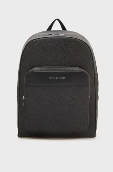 Мужской черный рюкзак с узором REPREVE Черный ONESIZE Tommy Hilfiger AM0AM14137