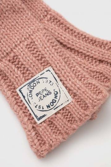 Детские перчатки Pepe Jeans цвет розовый Детские перчатки Pepe Jeans цвет розовый