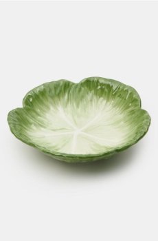Доломітова миска у формі листка - зелений