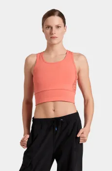 Женский коралловый топ TEAM STRIPE TOP Коралловый L Arena 007386-900