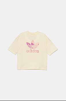 Детская хлопковая футболка adidas Originals