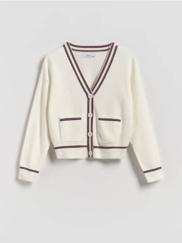 Reserved - Кардиган з віскози - кремовий - 267DB-01X