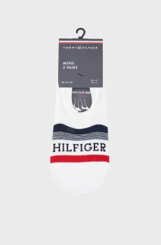 Мужские белые следы (2 пары) FOOTIE TAB Белый 39-42 Tommy Hilfiger 701232938