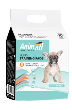 Пеленки для собак и щенков AnimAll Puppy Training Pads 60*45 см, 10 шт