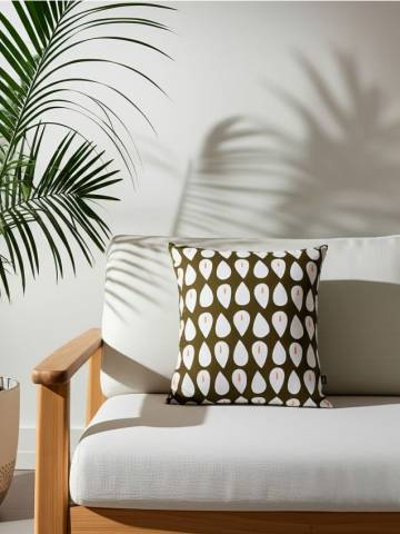 Декоративна подушка - оливковий