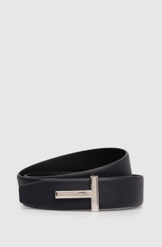 Двухсторонний кожаный ремень T ICON