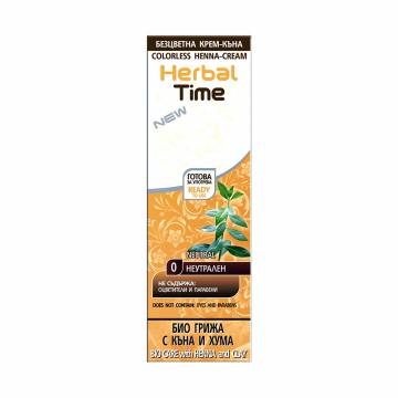 Безаммиачная крем-хна для волос Herbal Time 0 Нейтральный, 75 мл Безаммиачная крем-хна для волос Herbal Time 0 Нейтральный, 75 мл