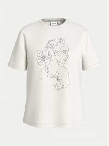 Vila Футболка Sybil 14108062 Білий Regular Fit Vila Футболка Sybil 14108062 Білий Regular Fit