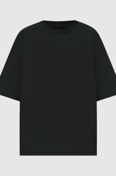 Черная футболка с принтом