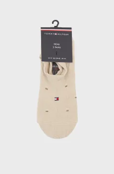 Мужские бежевые следы (2 пары) FOOTIE MICRO PATTERN Бежевый 39-42 Tommy Hilfiger 701238500
