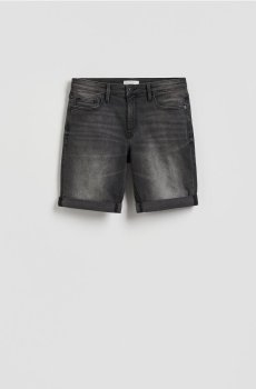 Reserved - Джинсові шорти slim fit - сірий - YV416-90J