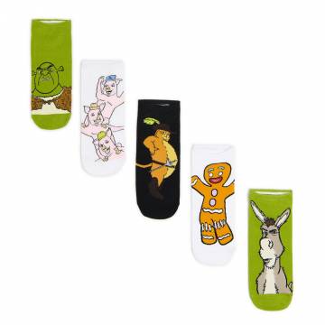 Cropp - Шкарпетки з принтом, 5 пар Shrek - різнобарвний Cropp - Шкарпетки з принтом, 5 пар Shrek - різнобарвний