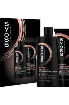 Уценка! Набор для волос Syoss Intense Keratin (шампунь, 440 мл + кондиционер, 250 мл)