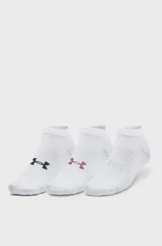 Белые носки (3 пары) UA Essential Low Cut Белый 47.5-50.5 Under Armour 1382958-100