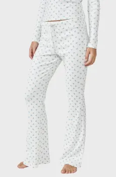 Женские белые брюки с узором LAPONY Белый S Etam 6556138