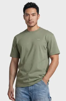 Мужская оливковая футболка True regular Оливковый L G-Star RAW D28609,C812