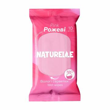 Влажные салфетки Naturelle Wet Wipes, Pink, 10 шт Влажные салфетки Naturelle Wet Wipes, Pink, 10 шт