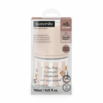 Бутылочка Suavinex Wonderland физиологическая соска, медленный поток, розовая, с рождения, 150 мл (308744) Бутылочка Suavinex Wonderland физиологическая соска, медленный поток, розовая, с рождения, 150 мл (308744)