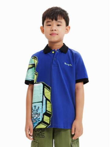 Desigual Поло 23SBLK02 Cиній Regular Fit Desigual Поло 23SBLK02 Cиній Regular Fit