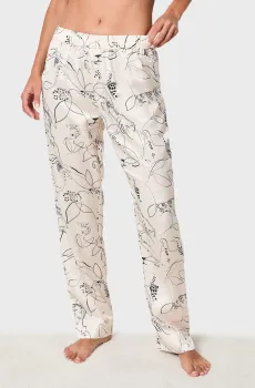 Женские бежевые брюки с узором MAIME Бежевый S Etam 6548765