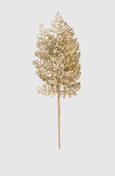 Декоративная рождественская ветвь с глитером