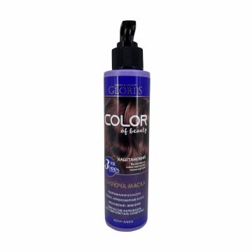 Тонирующая маска для волос Gloris Color Of Beauty Hair Mask Каштановый, 200 мл Тонирующая маска для волос Gloris Color Of Beauty Hair Mask Каштановый, 200 мл
