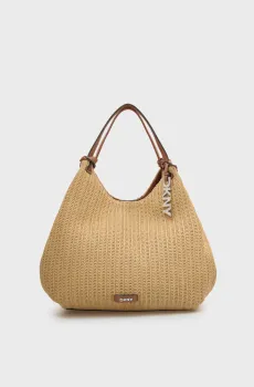 Женская бежевая сумка PAULA Бежевый ONESIZE DKNY R61AOE48