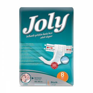 Подгузники для взрослых Joly 3 Large (100-150 см), 8 шт