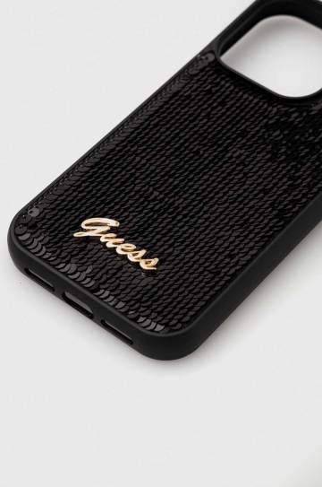 Чехол на телефон Guess iPhone 15 Pro 6.1 цвет чёрный