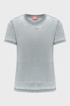 Женская серая футболка T-REG-S3 Серый XS Diesel A23144 0PLBQ