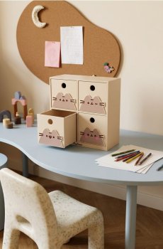 Дитяча шафка з шухлядами - бежевий
