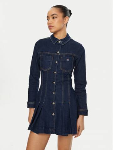 Tommy Jeans Джинсова сукня DW0DW20533 Cиній Regular Fit Tommy Jeans Джинсова сукня DW0DW20533 Cиній Regular Fit