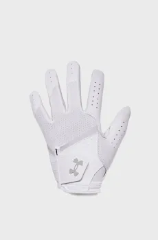 Женские белые кожаные перчатки UA Women IsoChill Golf Glove Белый RMD Under Armour 1370257-100