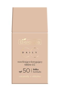 Увлажняющий и корректирующий CC-крем для лица Bielenda Daily CC, SPF 50, 40 мл